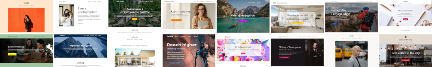 Plantillas de sitio web